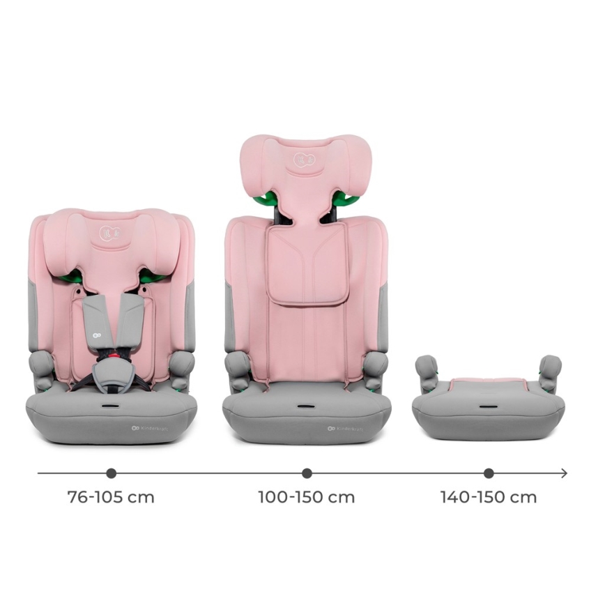KINDERKRAFT - I-COMFY i-Size Car Seat 76-150 cm Pink