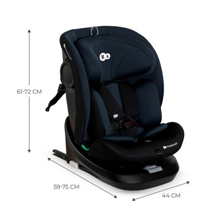 KINDERKRAFT - I-GROW i-Size Child Car Seat with Swivel Base (40-150 cm) Black