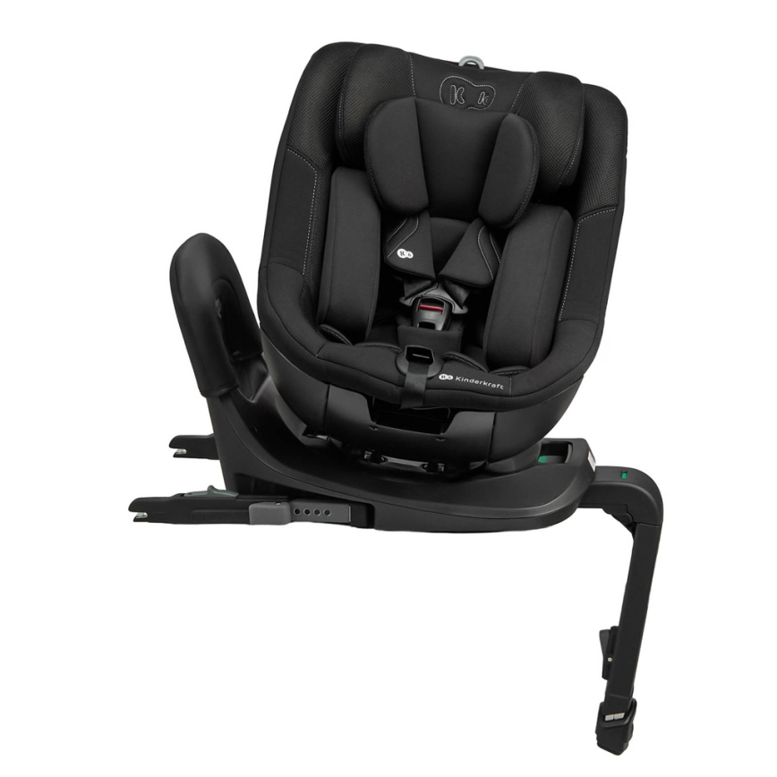 KINDERKRAFT - I-GUARD i-Size Car Seat with Rotating Base, 40-105 cm, Black