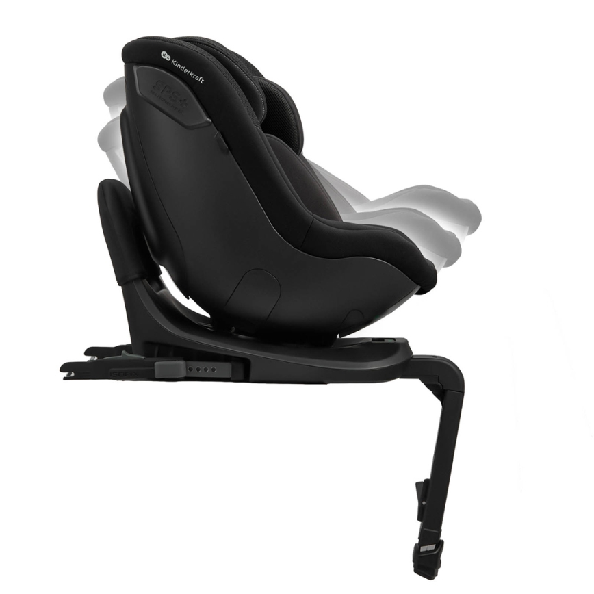 KINDERKRAFT - I-GUARD i-Size Car Seat with Rotating Base, 40-105 cm, Black