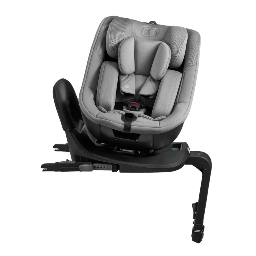 KINDERKRAFT I-GUARD i-Size Car Seat with Rotating Base, 40-105 cm, Gray