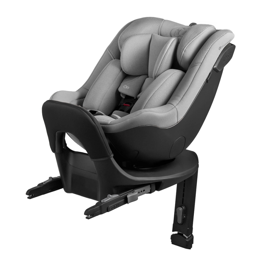 KINDERKRAFT I-GUARD i-Size Car Seat with Rotating Base, 40-105 cm, Gray