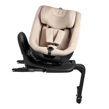 KINDERKRAFT - I-GUARD PRO i-Size Car Seat with Rotating Base, 61-105 cm, Beige