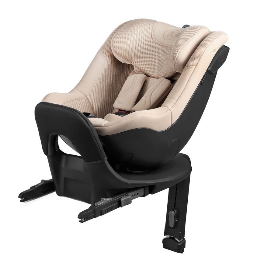 KINDERKRAFT - I-GUARD PRO i-Size Car Seat with Rotating Base, 61-105 cm, Beige