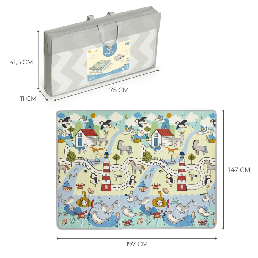 KINDERKRAFT - MATTY 2 Baby Play Mat