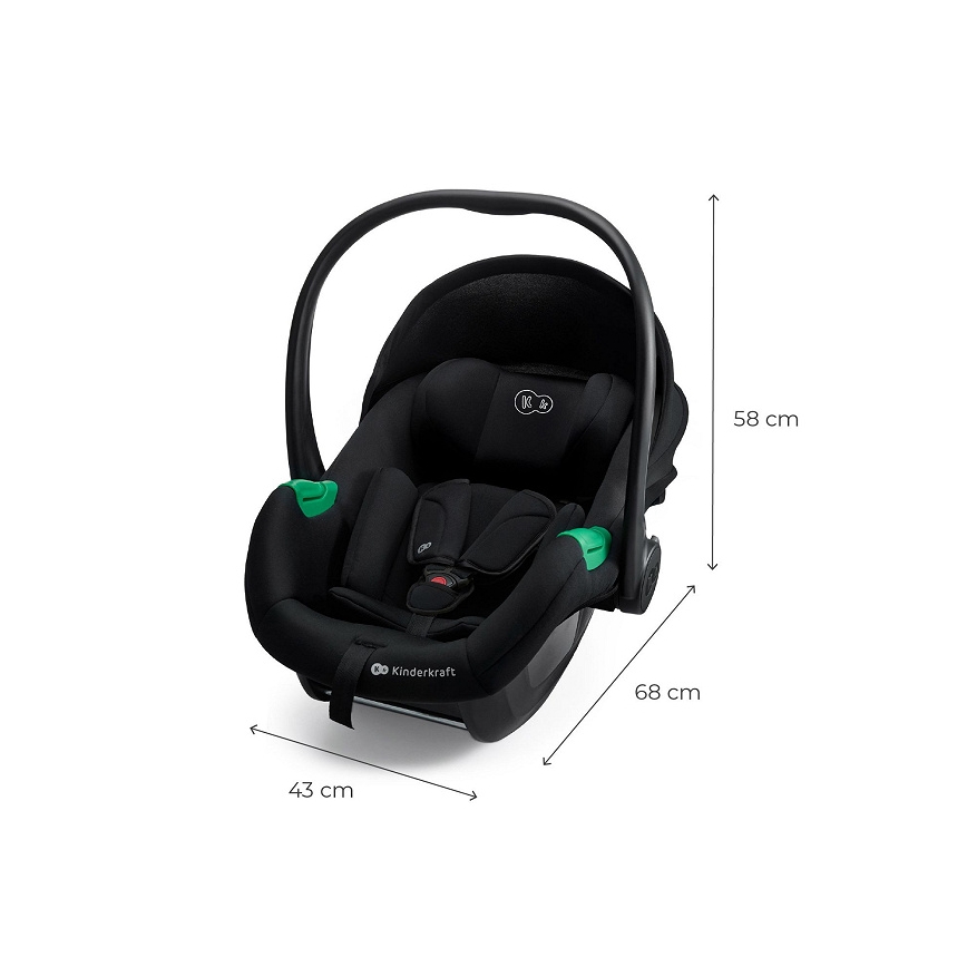 KINDERKRAFT - MINK PRO 2 Car Seat 40-87 cm (0-13 kg) Black