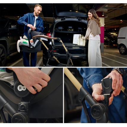 KINDERKRAFT - MOOV 2 XL Air Black 3-in-1 Travel System