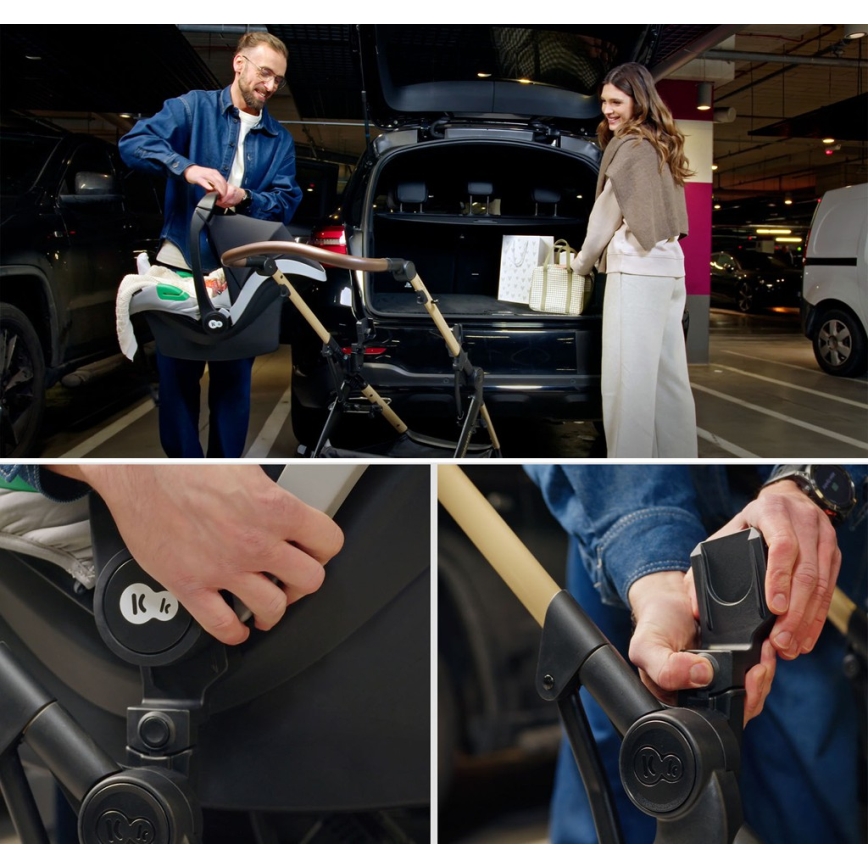 KINDERKRAFT - MOOV 2 XL Air Black 3-in-1 Travel System