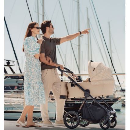 KINDERKRAFT - NEA 2 2-in-1 Combination Stroller Dune Whisper Bizuu