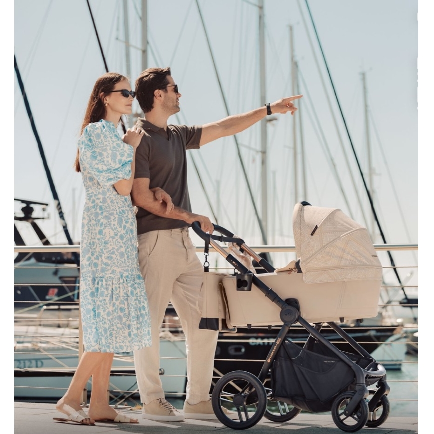 KINDERKRAFT - NEA 2 2-in-1 Combination Stroller Dune Whisper Bizuu