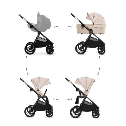 KINDERKRAFT - NEA 2 2-in-1 Combination Stroller Dune Whisper Bizuu