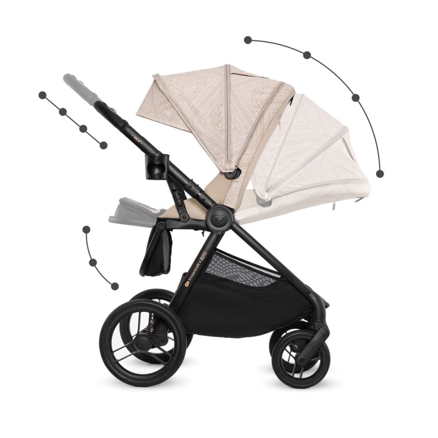KINDERKRAFT - NEA 2 2-in-1 Combination Stroller Dune Whisper Bizuu