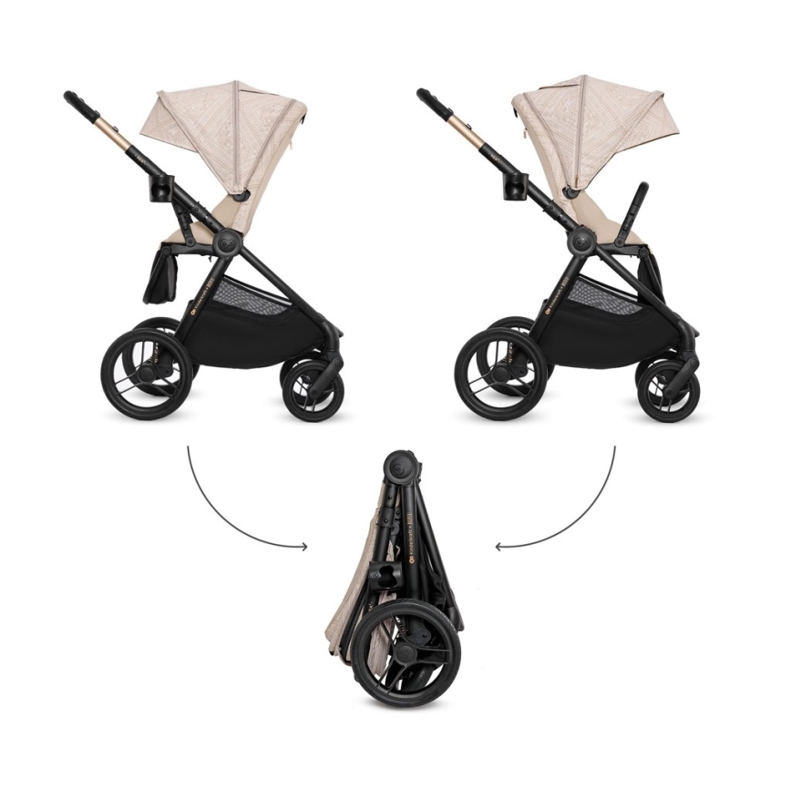 KINDERKRAFT - NEA 2 2-in-1 Combination Stroller Dune Whisper Bizuu