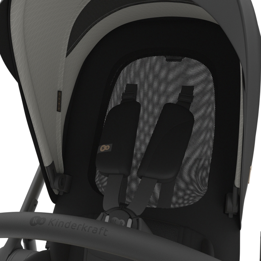 KINDERKRAFT - PRIME 3 3-in-1 Combination Stroller, Venezian Black