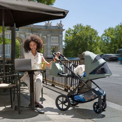 KINDERKRAFT - PRIME 3 3-in-1 Stroller Dark Green