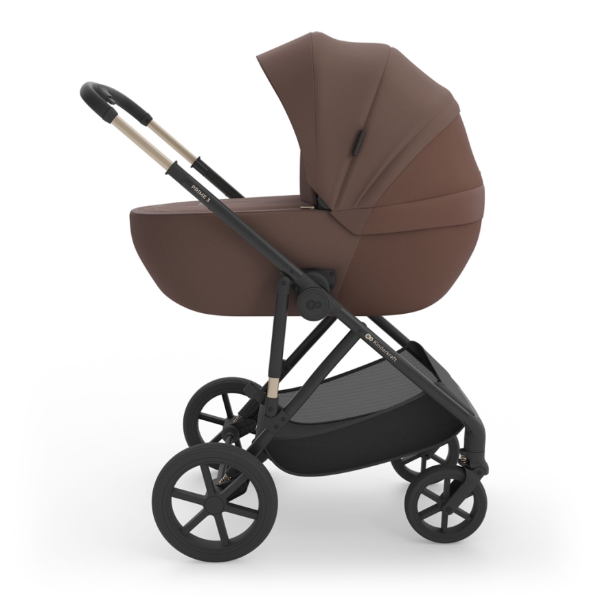 KINDERKRAFT - PRIME 3 Velvet Mocca 3-in-1 Combination Stroller