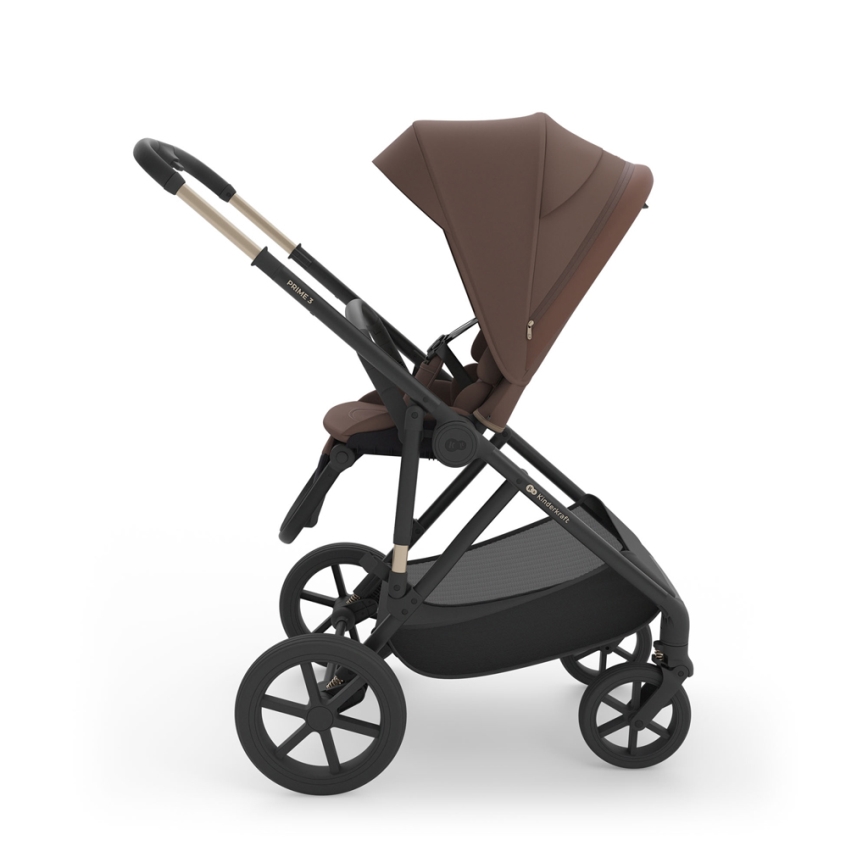 KINDERKRAFT - PRIME 3 Velvet Mocca 3-in-1 Combination Stroller