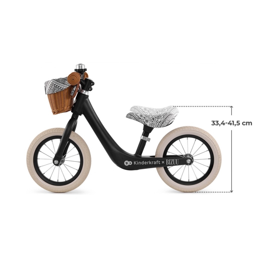 KINDERKRAFT - RAPID 2 Balance Bike Lunar Black Bizuu