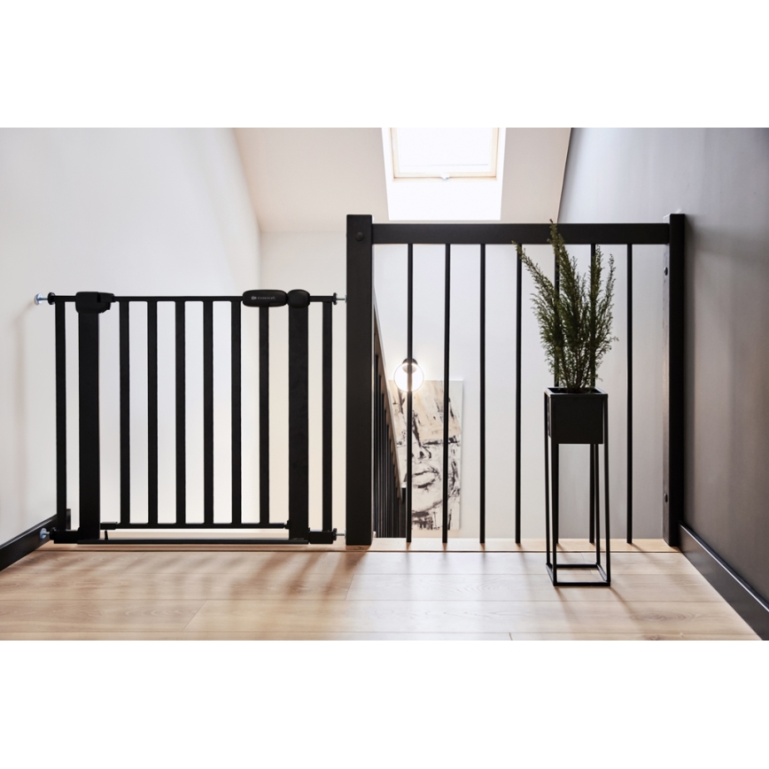 KINDERKRAFT - Safety barrier LOCK&GO 75-103 cm black