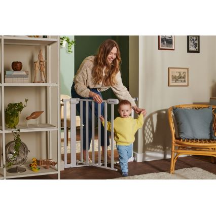 KINDERKRAFT - Safety barrier LOCK&GO 75-103 cm white