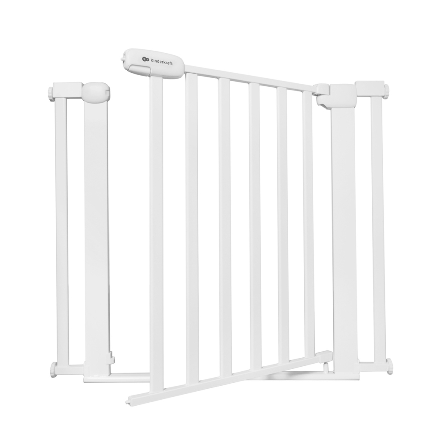 KINDERKRAFT - Safety barrier LOCK&GO 75-103 cm white
