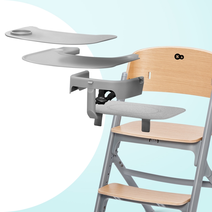 KINDERKRAFT SELECT - 3-in-1 children's high chair LIVY Premium oak