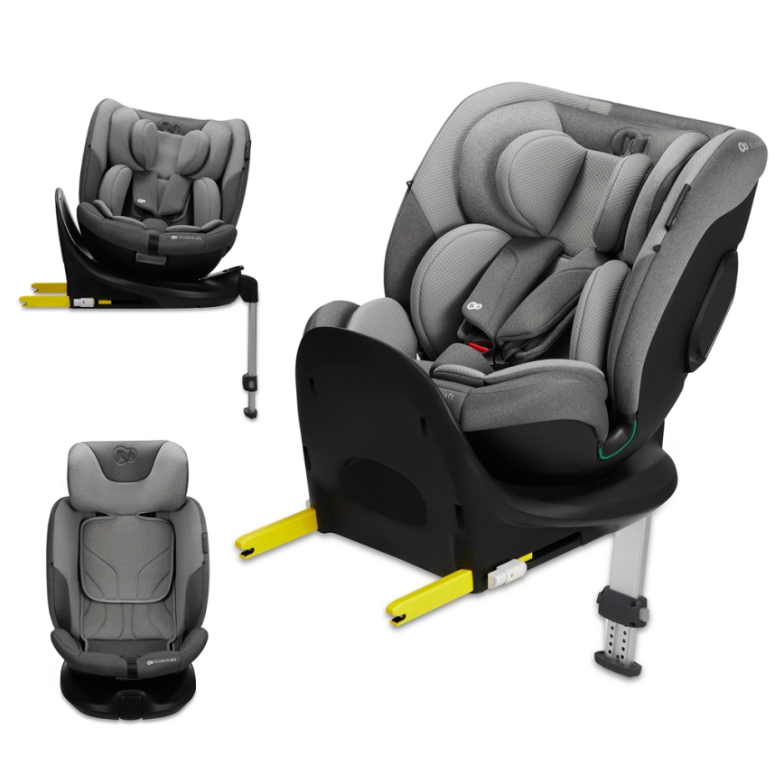KINDERKRAFT SELECT - Car seat I-FIX (40-150 cm) Cool grey