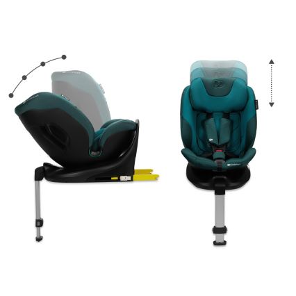 KINDERKRAFT SELECT - Child car seat with rotating I-FIX base (40-150 cm) Harbor Blue