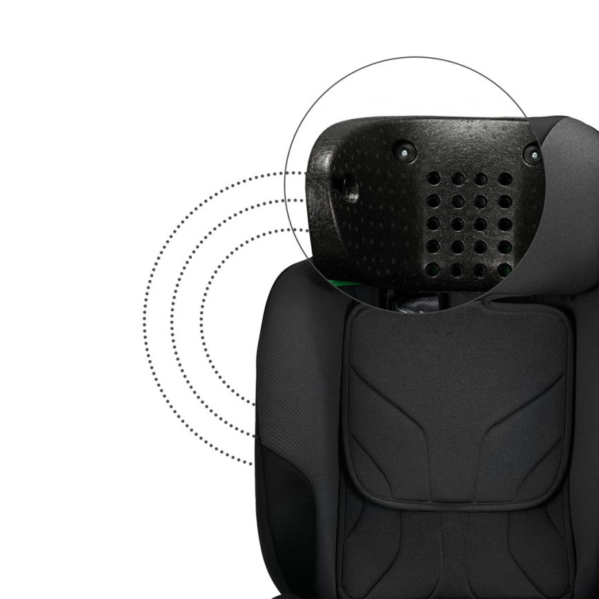 KINDERKRAFT SELECT - Car seat with rotating I-FIX base (40-150 cm) Graphite Black