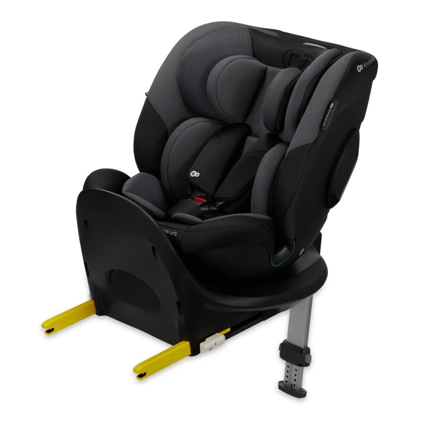 KINDERKRAFT SELECT - Car seat with rotating I-FIX base (40-150 cm) Graphite Black