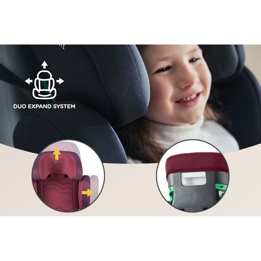KINDERKRAFT SELECT - Car seat XPAND 2 i-Size (100-150 cm) Premium Cherry pearl