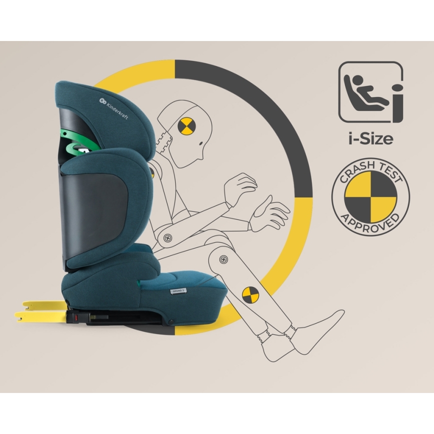 KINDERKRAFT SELECT - Car seat XPAND 2 i-Size (100-150 cm) Premium Harbour blue
