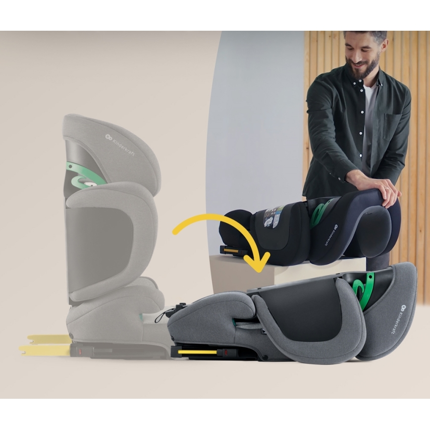 KINDERKRAFT SELECT - Car seat XPAND 2 i-Size (100-150 cm) Premium Rocket grey