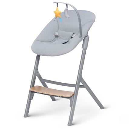 KINDERKRAFT SELECT - Children's dining chair 3in1 LIVY Premium oak + lounger CALMEE