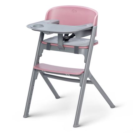 KINDERKRAFT SELECT - Children's 3-in-1 high chair LIVY Premium Aster pink + CALMEE baby bouncer