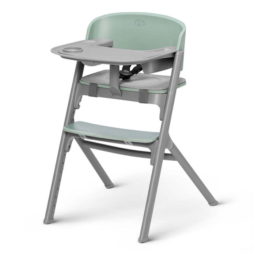 KINDERKRAFT SELECT - Children's dining chair 3in1 LIVY Premium Olive green + lounger CALMEE