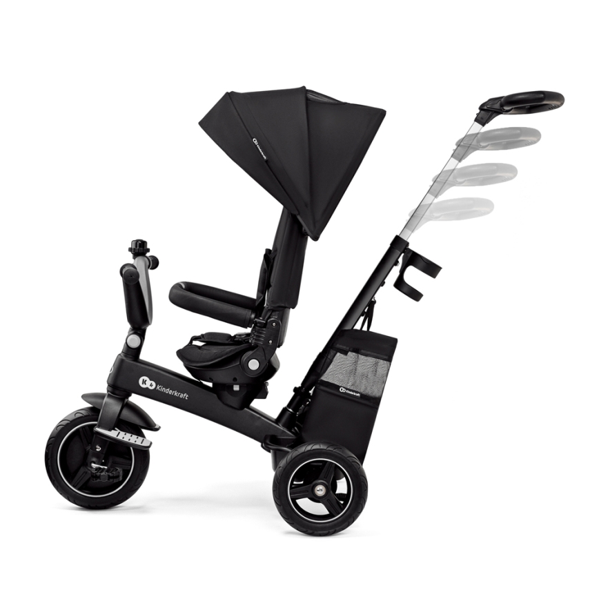 KINDERKRAFT SELECT - Children's tricycle 5in1 EASYTWIST Premium black