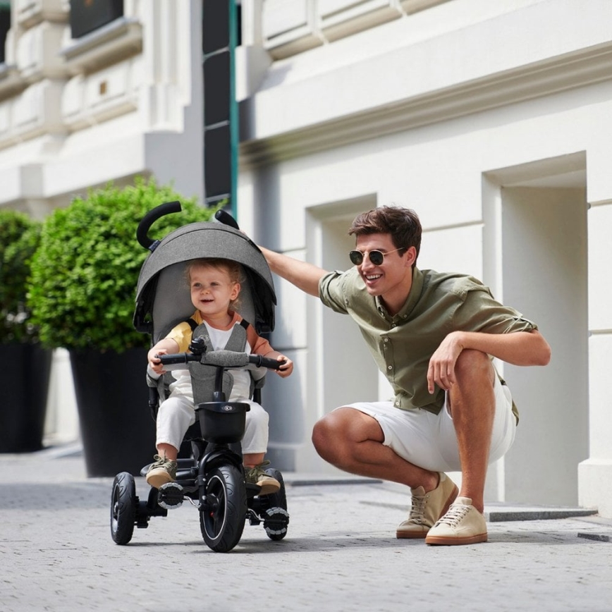 KINDERKRAFT - Children's tricycle 5in1 SPINSTEP grey