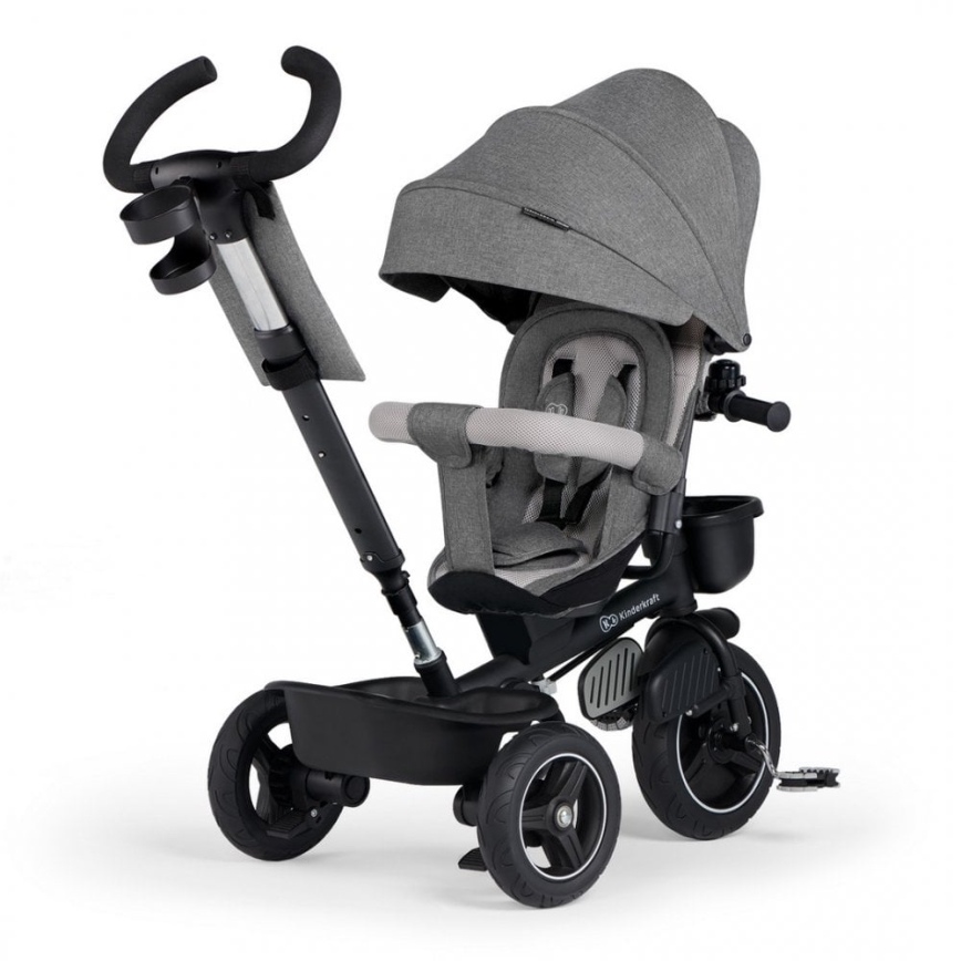 KINDERKRAFT - Children's tricycle 5in1 SPINSTEP grey