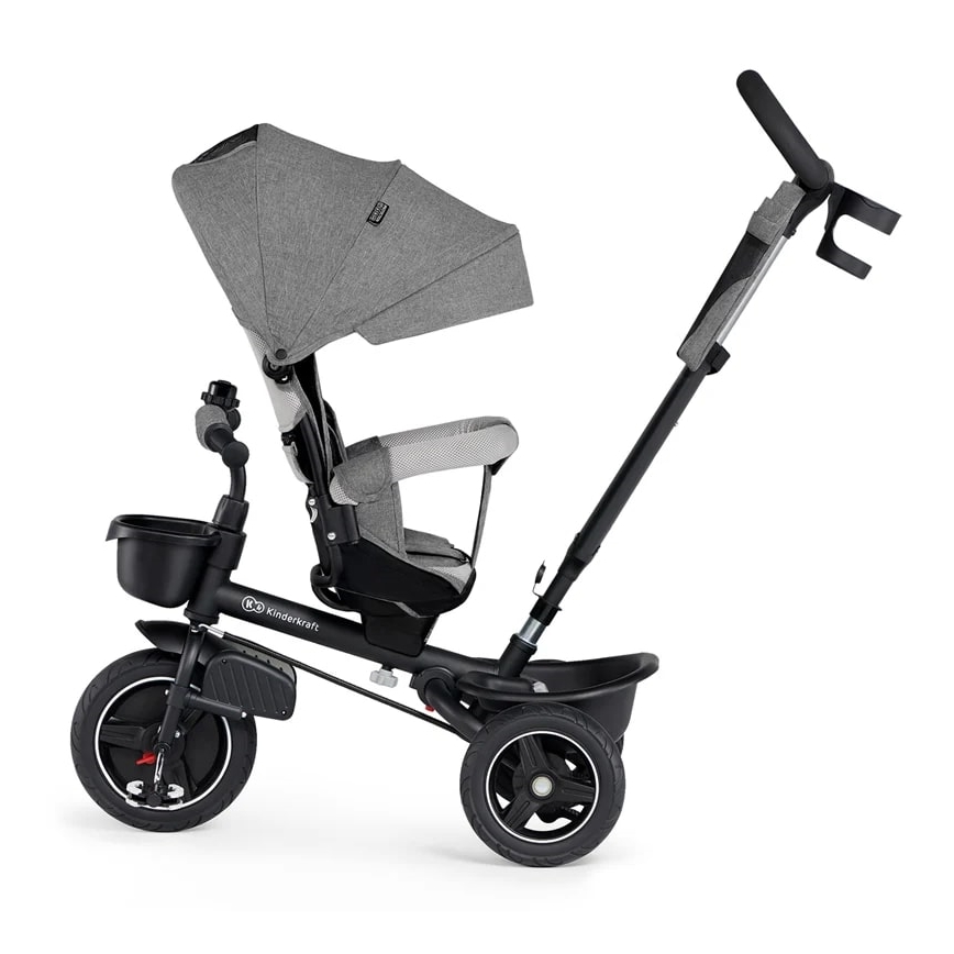KINDERKRAFT - Children's tricycle 5in1 SPINSTEP grey