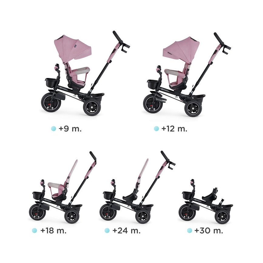KINDERKRAFT - Children's tricycle 5in1 SPINSTEP pink