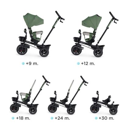 KINDERKRAFT SELECT - Children's tricycle SPINSTEP Premium green