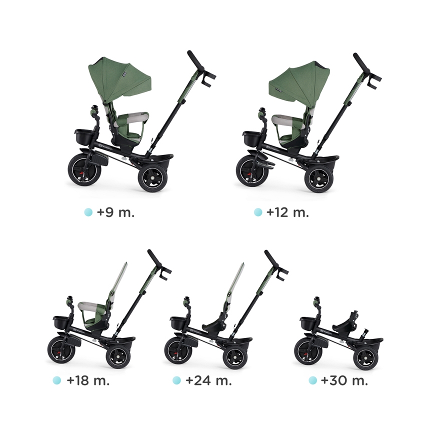 KINDERKRAFT SELECT - Children's tricycle SPINSTEP Premium green
