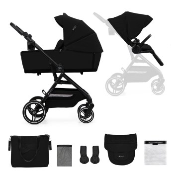 KINDERKRAFT SELECT - Combination stroller 2in1 YOXI Pure black
