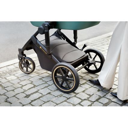 KINDERKRAFT SELECT - Combination stroller 3in1 PRIME 2 Premium Dark green + car seat
