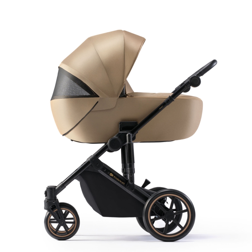 KINDERKRAFT SELECT - Combination stroller 3in1 PRIME 2 Premium Sandrose beige + car seat