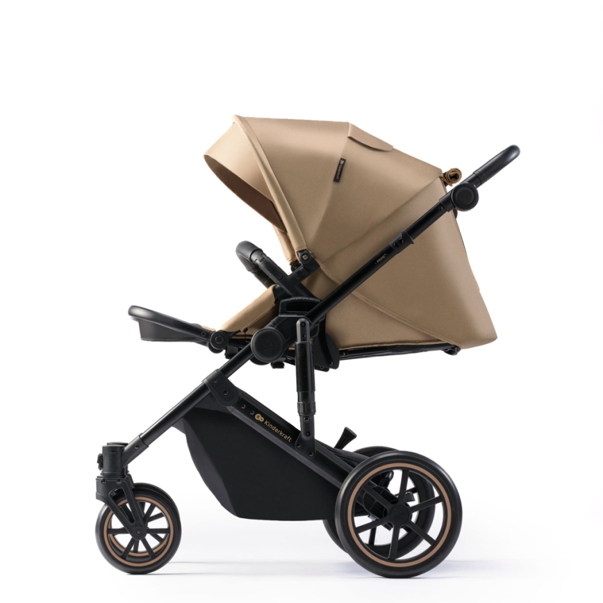 KINDERKRAFT SELECT - Combination stroller 3in1 PRIME 2 Premium Sandrose beige + car seat