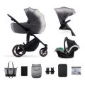 KINDERKRAFT SELECT - Combination stroller 3in1 PRIME 2 Premium Shadow grey + car seat