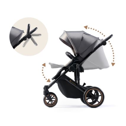 KINDERKRAFT SELECT - Combination stroller 3in1 PRIME 2 Premium Shadow grey + car seat
