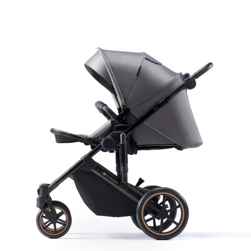KINDERKRAFT SELECT - Combination stroller 3in1 PRIME 2 Premium Shadow grey + car seat